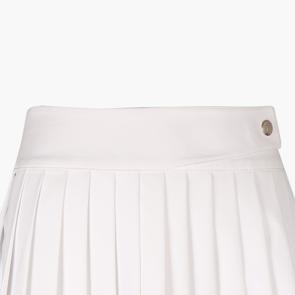 Finish line short pleats skirt (White)