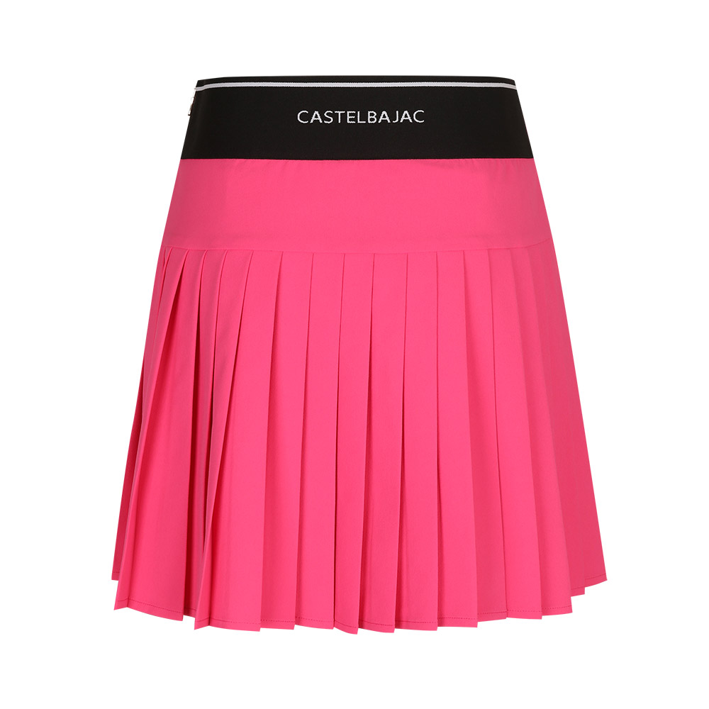 Finish line short pleats skirt (Pink)
